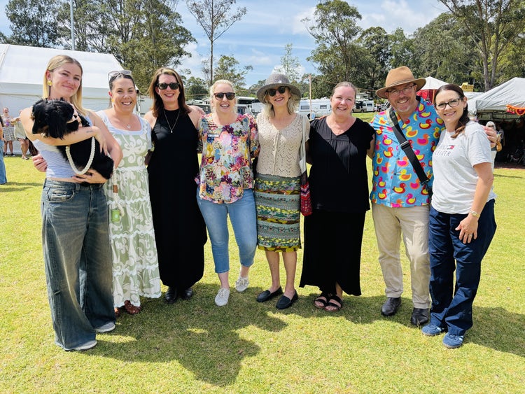 Staff support students at annual Folk Festival in Kangaroo valley that children sing at